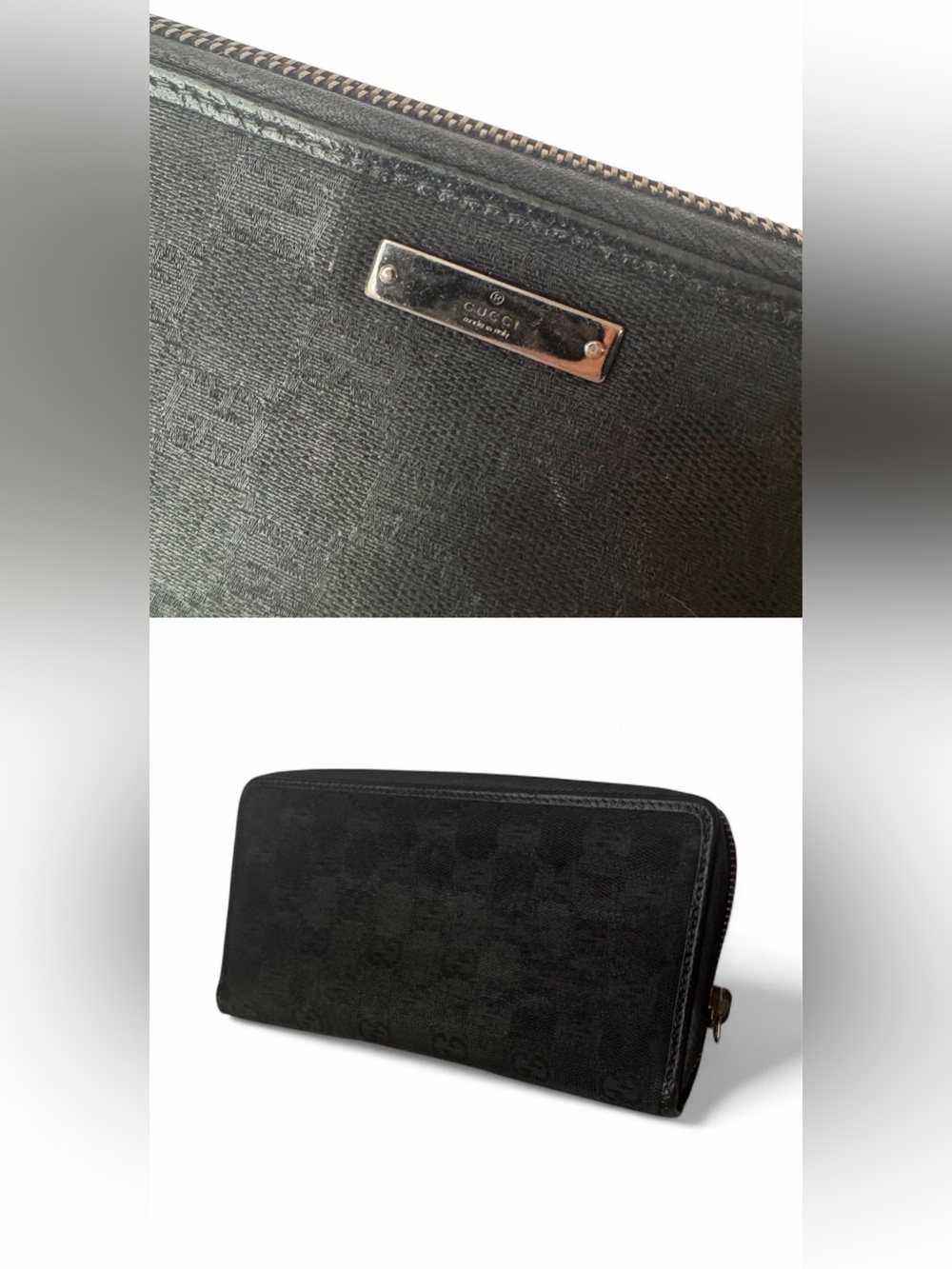 Gucci Canvas Zip Wallet - Picture 2 of 4
